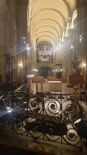 Glimpse of the Church of St. Apollinaris in Valence